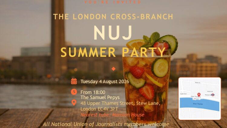 London Cross Branch NUJ Summer Party